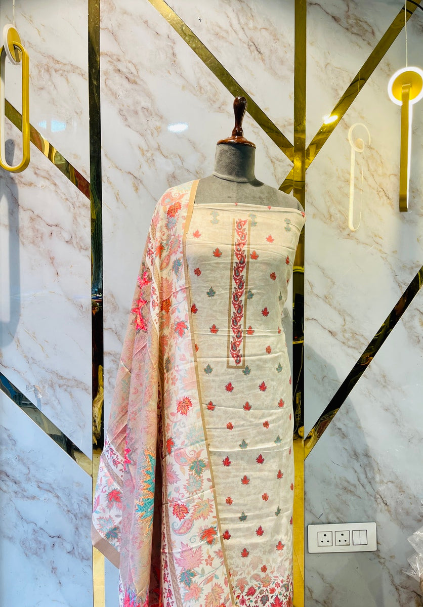 Premium kashmiri  Pashmina kani print Suit