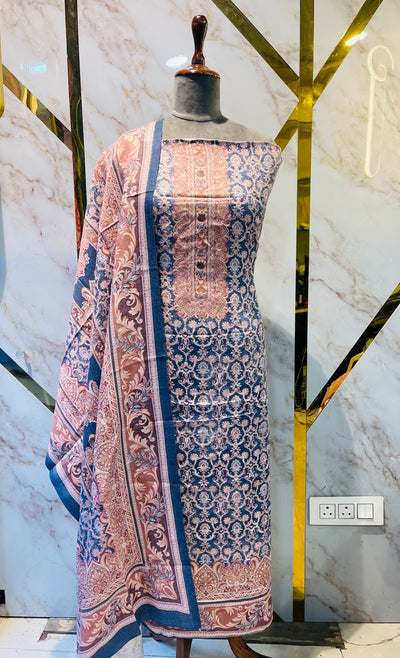 Premium kashmiri  Pashmina kani print Suit