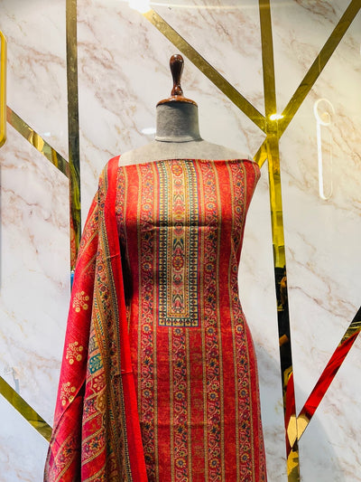 Premium kashmiri  Pashmina kani print Suit
