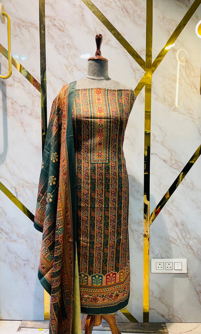 Premium kashmiri  Pashmina kani print Suit
