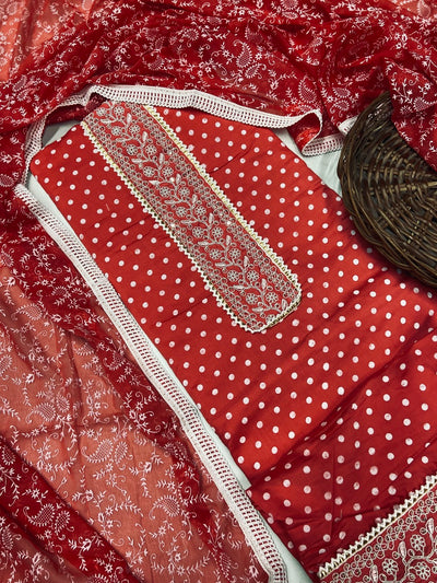 Party Kashmiri maslin suit