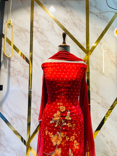 Party wear maslin suit❤️