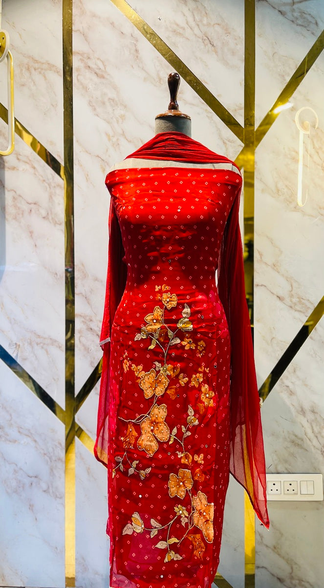 Party wear maslin suit❤️