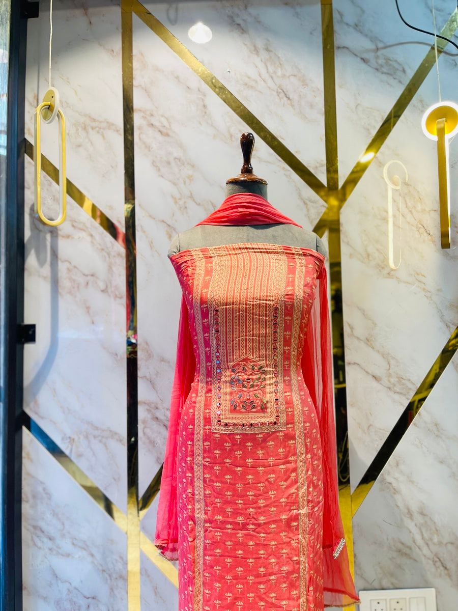 Party wear maslin suit❤️