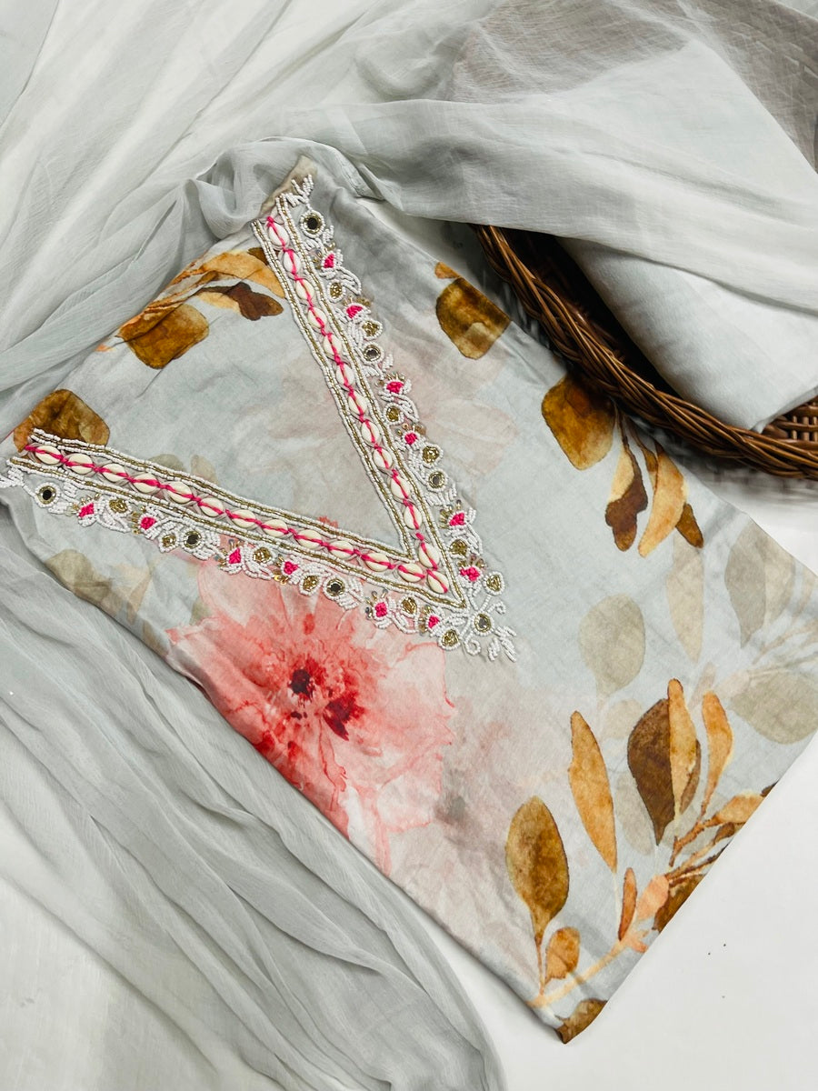 Party wear maslin suit❤️