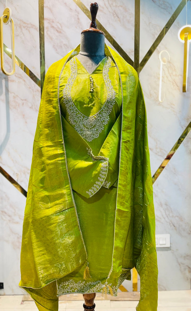 Party wear shimar silk suit