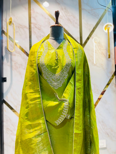 Party wear shimar silk suit