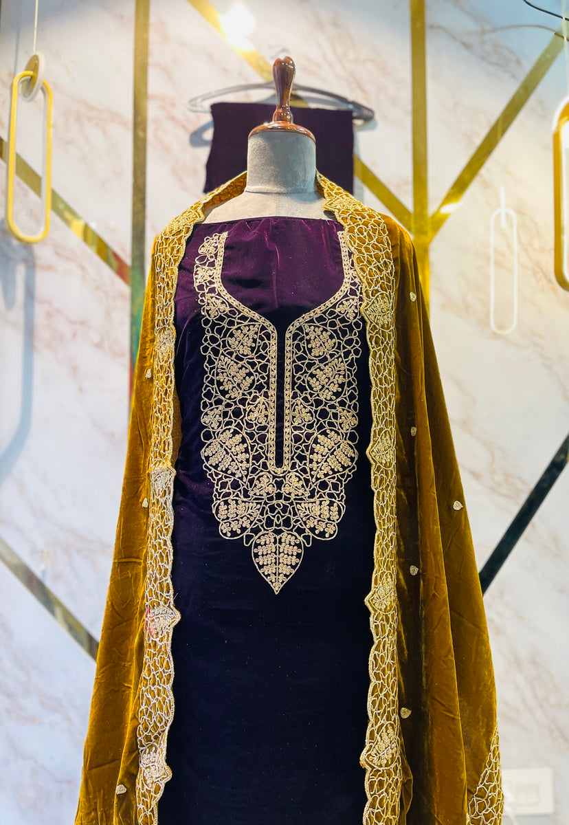 Premium  velvet  🥶 suit velvet bottom