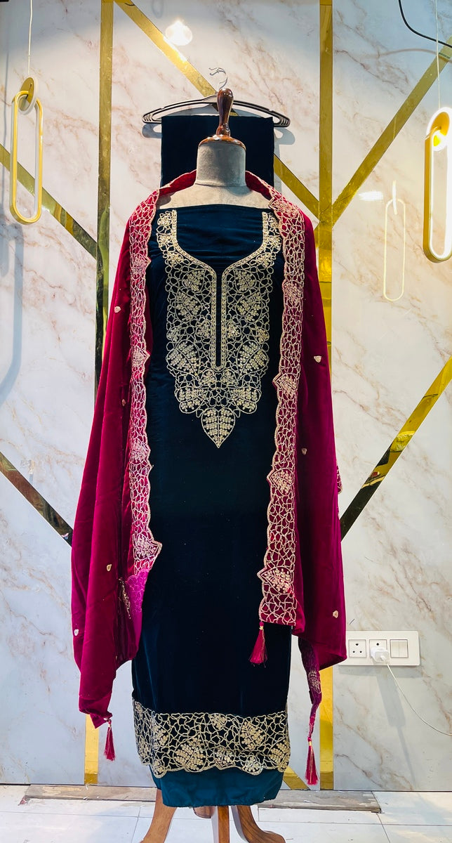 Premium  velvet  🥶 suit velvet bottom