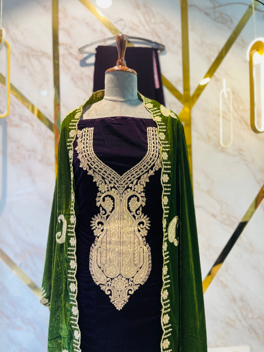 Premium  velvet  🥶 suit velvet bottom