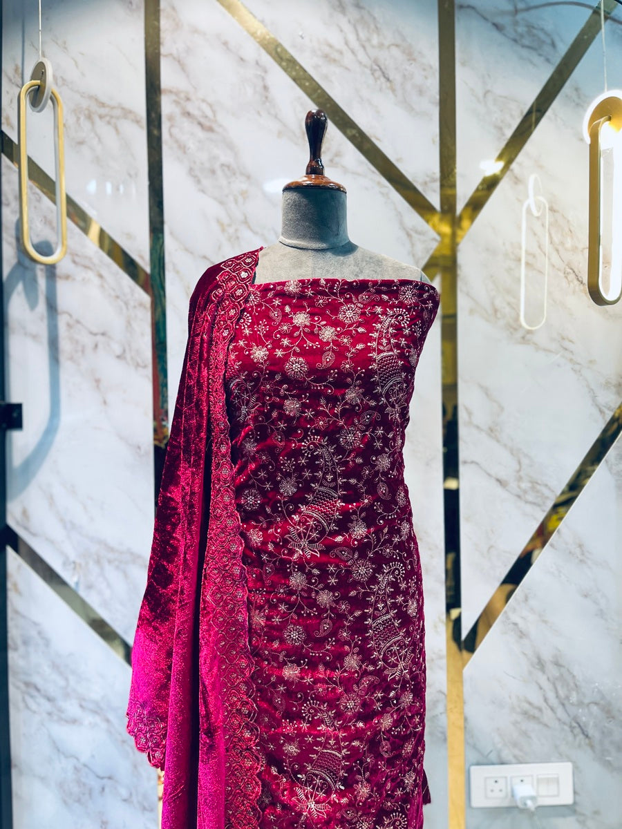 Premium  velvet  🥶 suit velvet bottom