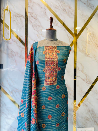 Premium kashmiri  Pashmina kani print Suit