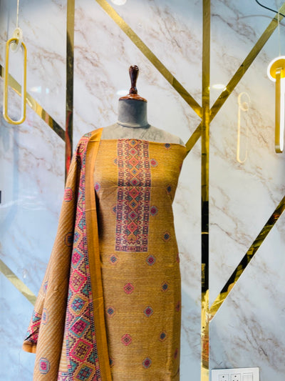 Premium kashmiri  Pashmina kani print Suit