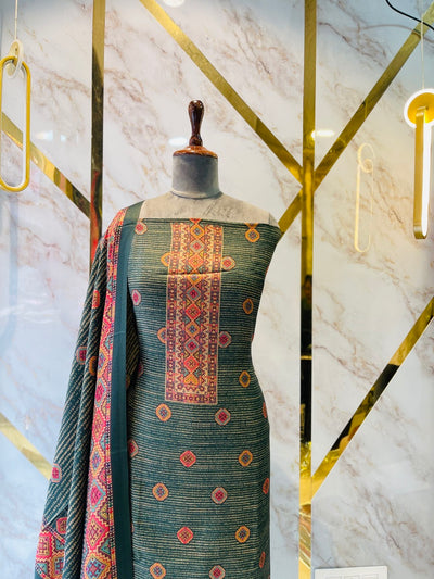 Premium kashmiri  Pashmina kani print Suit