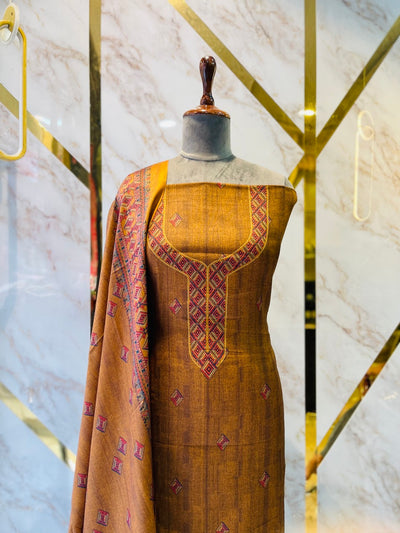 Premium kashmiri  Pashmina kani print Suit