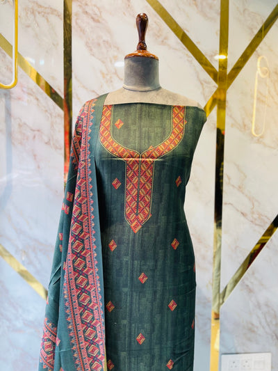 Premium kashmiri  Pashmina kani print Suit
