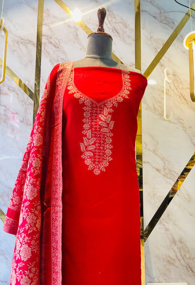 Premium kani Wollen Party Suits (100% Handmade)