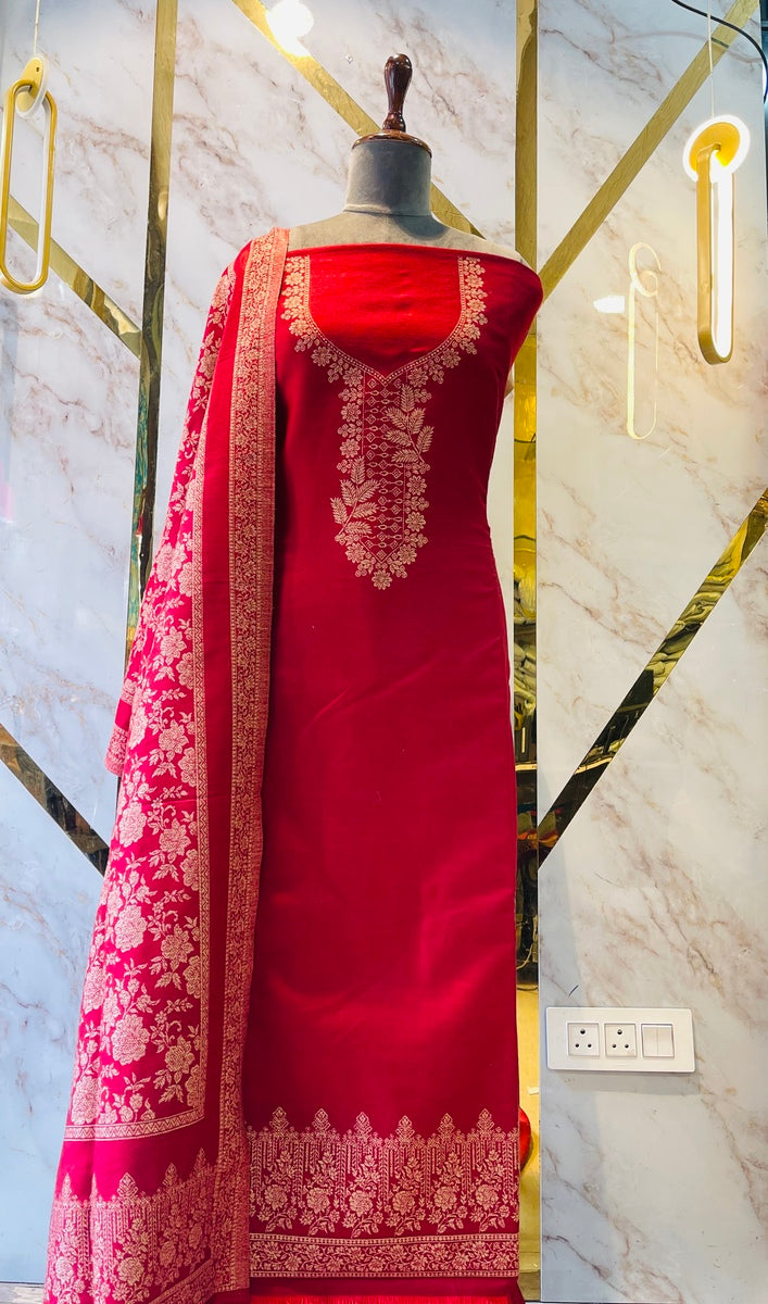 Premium kani Wollen Party Suits (100% Handmade)