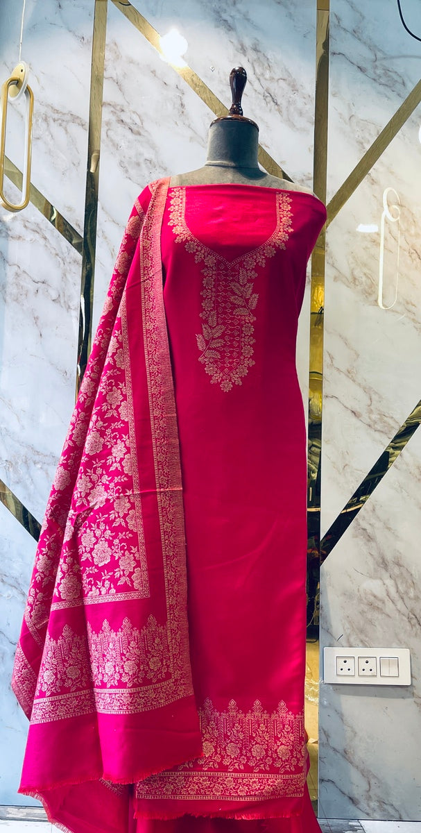 Premium kani Wollen Party Suits (100% Handmade)