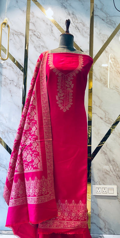 Premium kani Wollen Party Suits (100% Handmade)