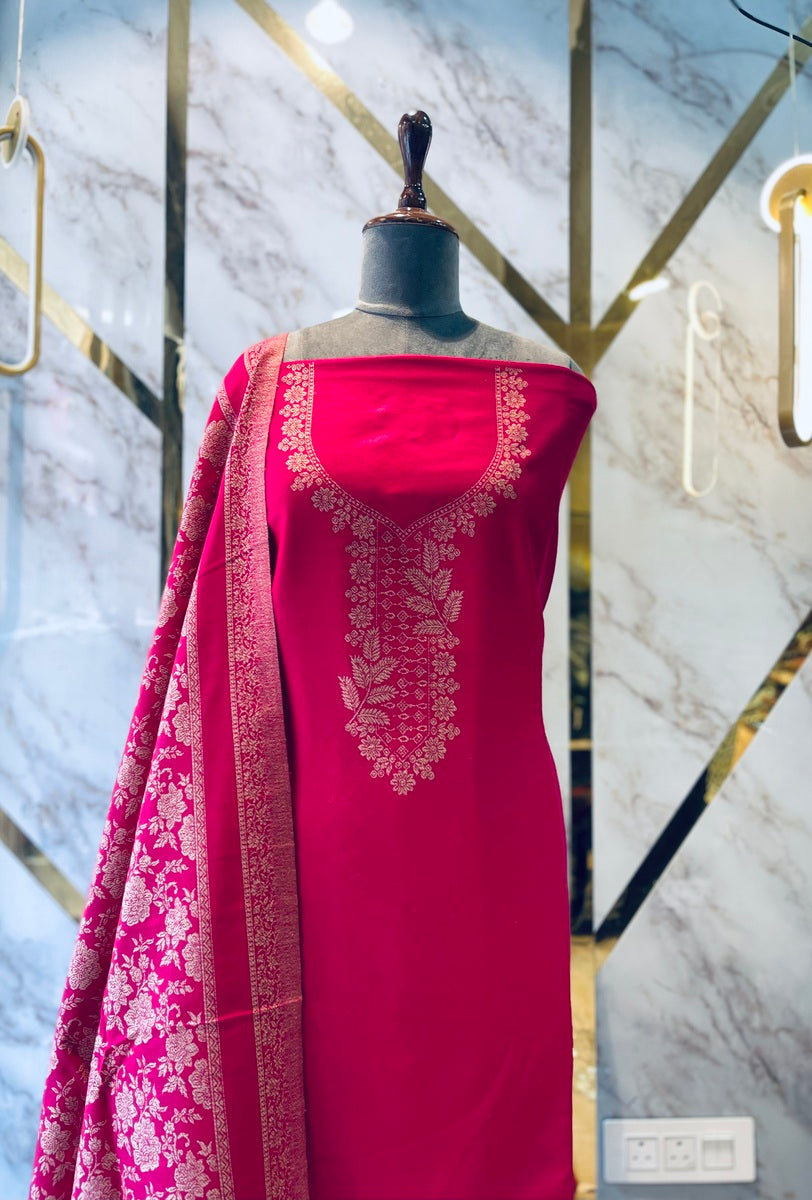 Premium kani Wollen Party Suits (100% Handmade)