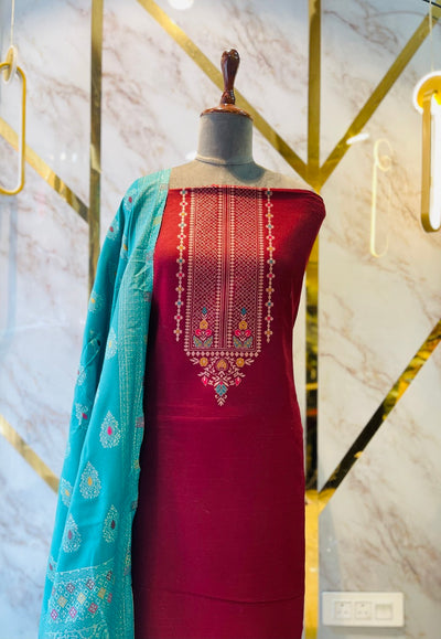 Premium kani Wollen Party Suits (100% Handmade)