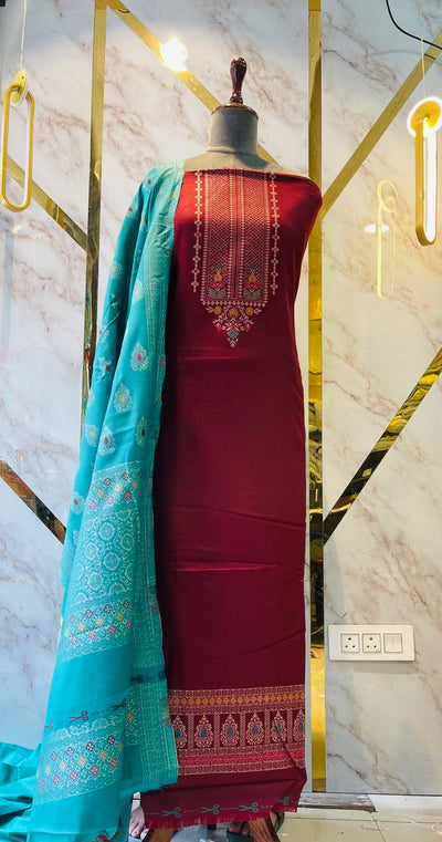 Premium kani Wollen Party Suits (100% Handmade)