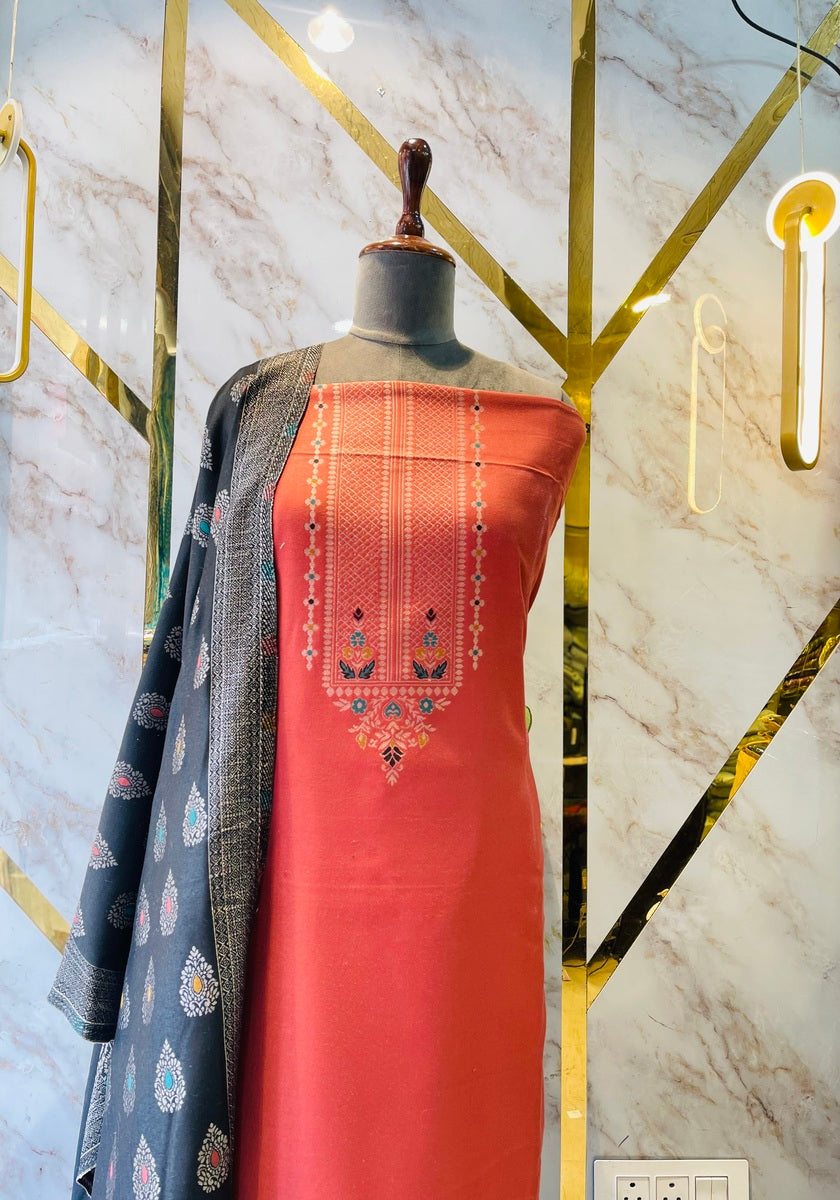 Premium kani Wollen Party Suits (100% Handmade)