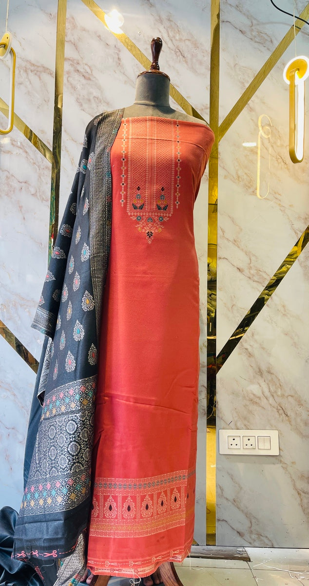 Premium kani Wollen Party Suits (100% Handmade)