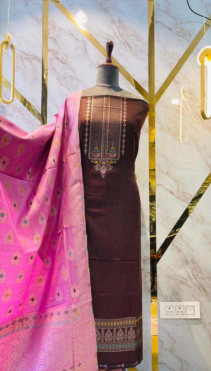 Premium kani Wollen Party Suits (100% Handmade)