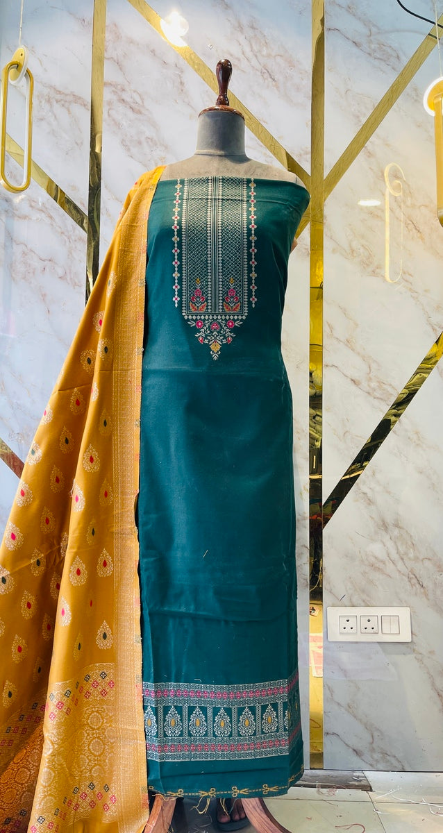 Premium kani Wollen Party Suits (100% Handmade)