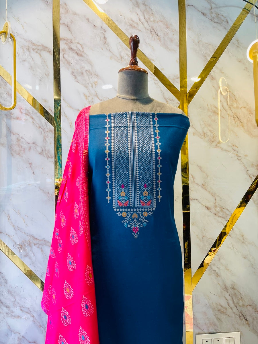 Premium kani Wollen Party Suits (100% Handmade)