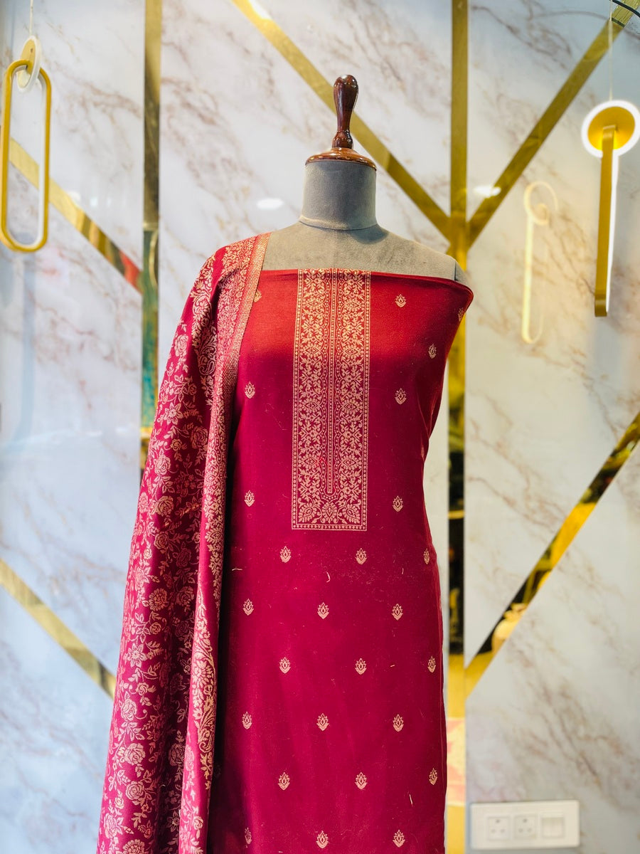 Premium kani Wollen Party Suits (100% Handmade)