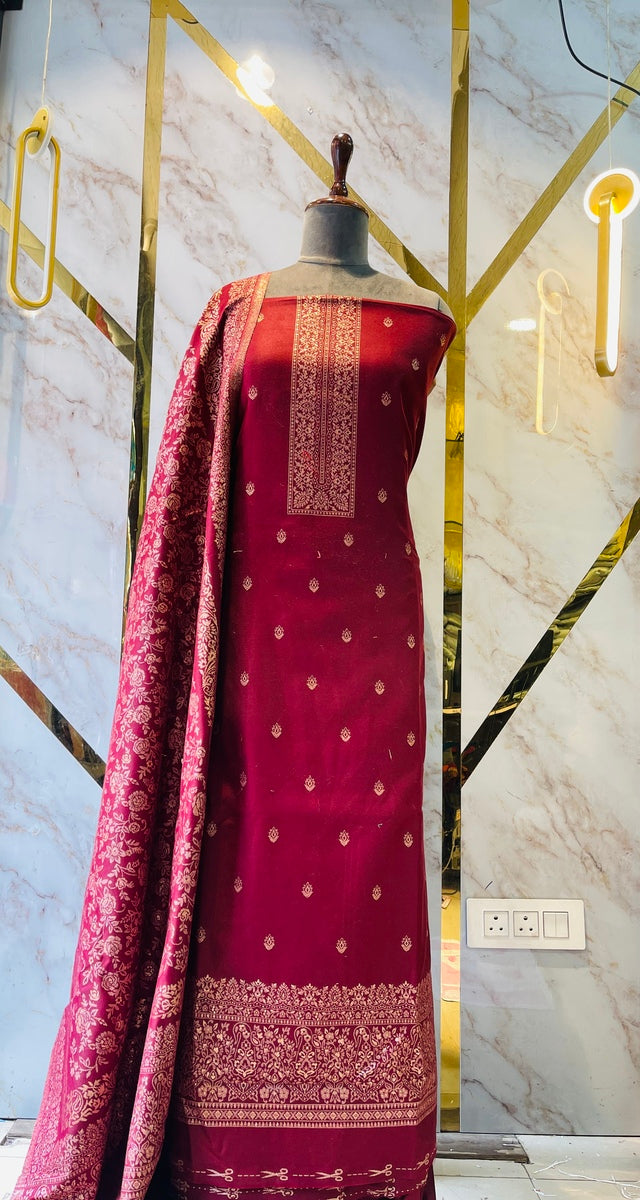 Premium kani Wollen Party Suits (100% Handmade)