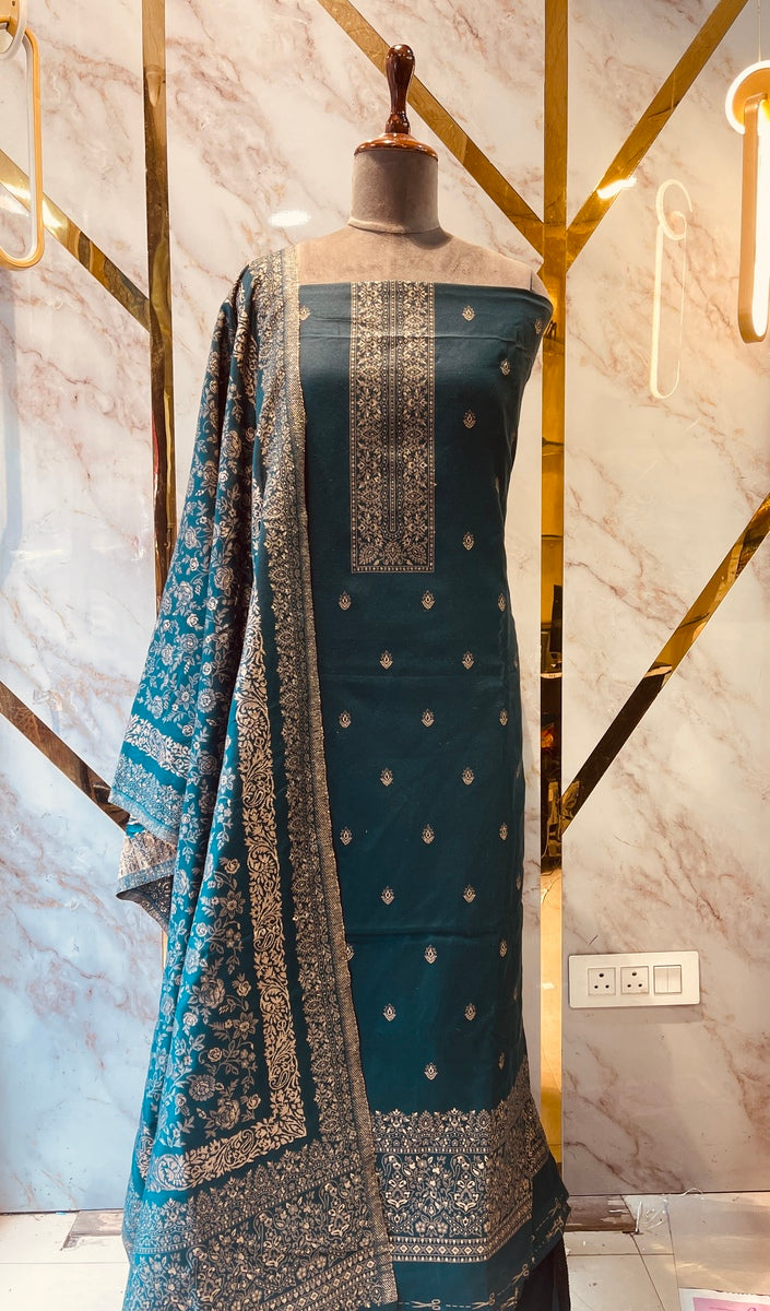 Premium kani Wollen Party Suits (100% Handmade)