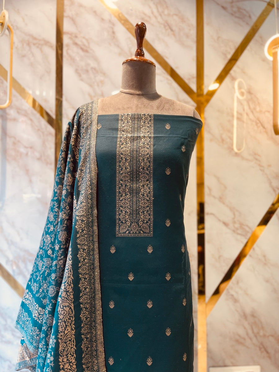 Premium kani Wollen Party Suits (100% Handmade)