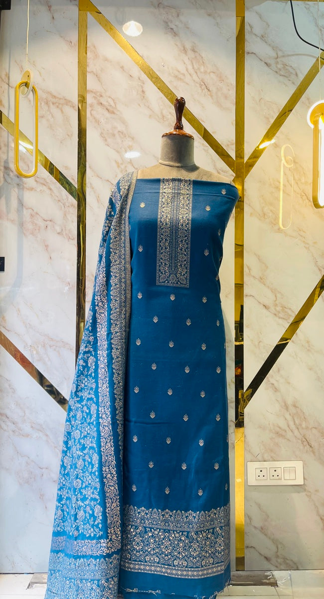 Premium kani Wollen Party Suits (100% Handmade)