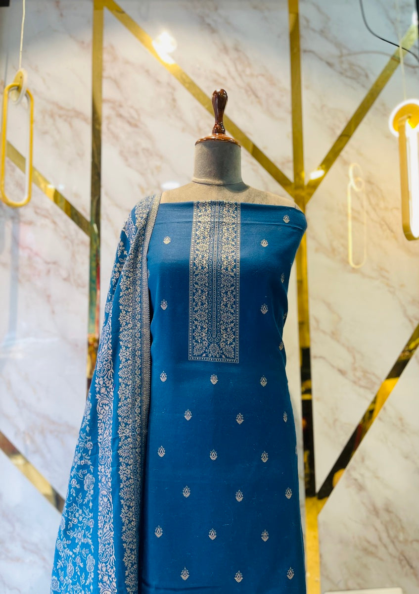 Premium kani Wollen Party Suits (100% Handmade)