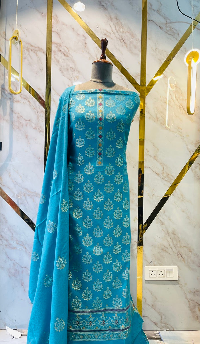 Premium kani Wollen Party Suits (100% Handmade)