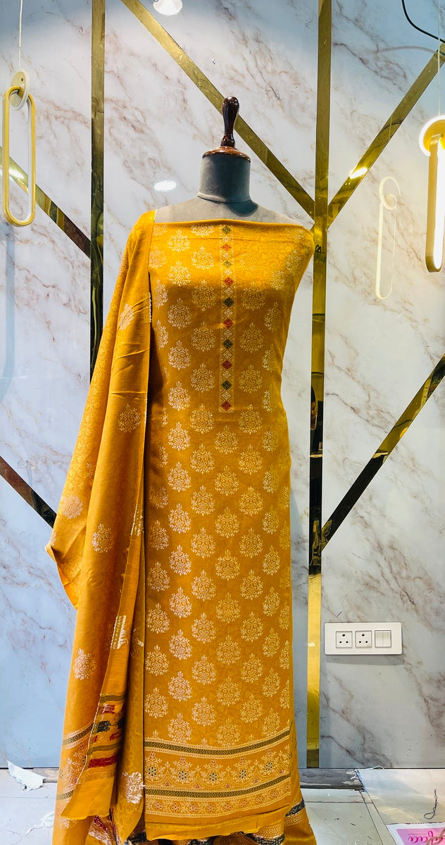 Premium kani Wollen Party Suits (100% Handmade)