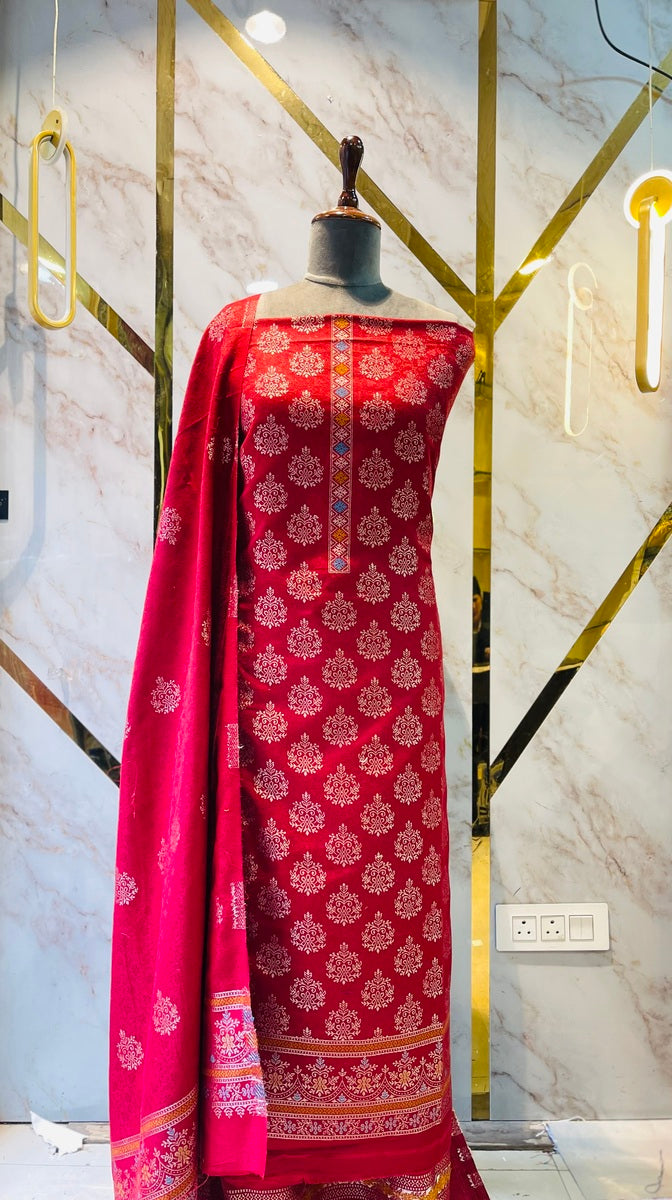 Premium kani Wollen Party Suits (100% Handmade)