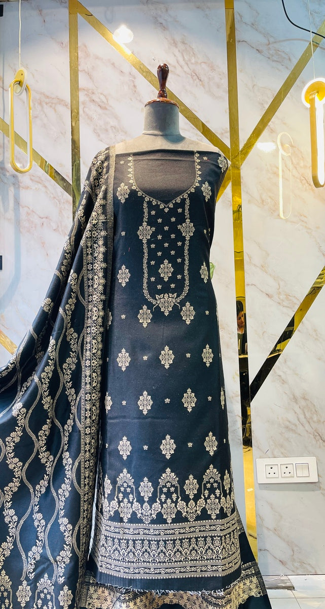 Premium kani Wollen Party Suits (100% Handmade)