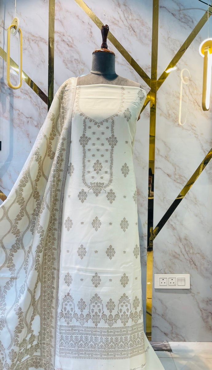 Premium kani Wollen Party Suits (100% Handmade)