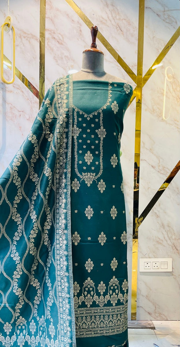 Premium kani Wollen Party Suits (100% Handmade)