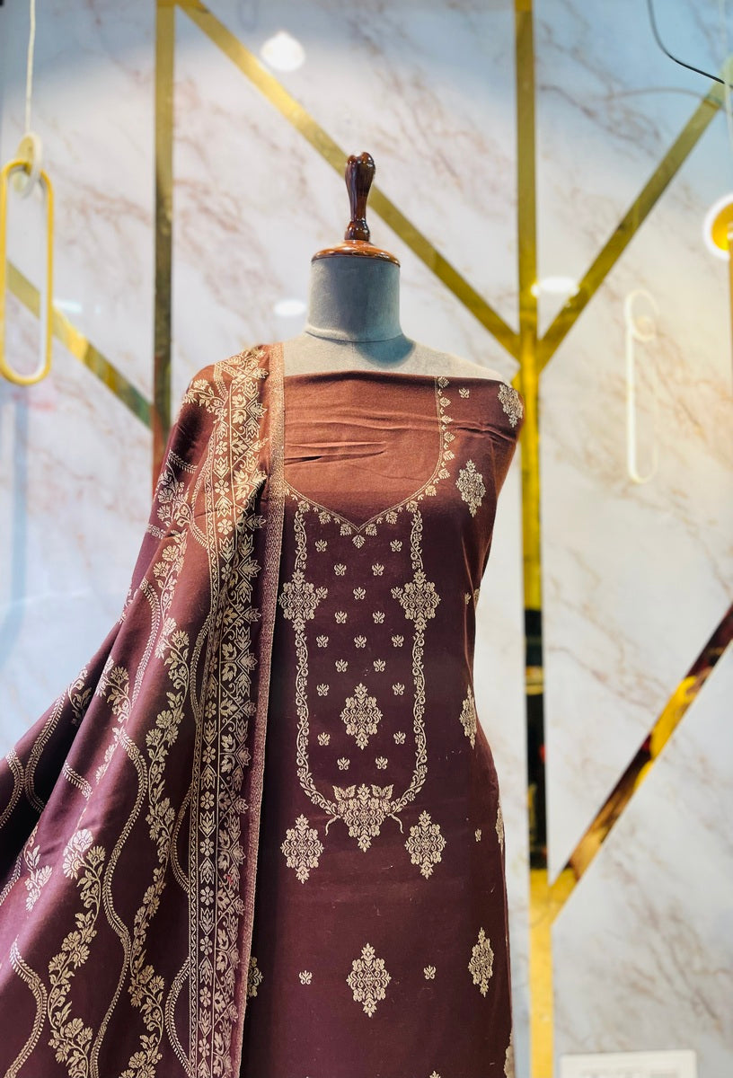 Premium kani Wollen Party Suits (100% Handmade)