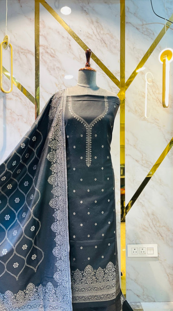 Premium kani Wollen Party Suits (100% Handmade)