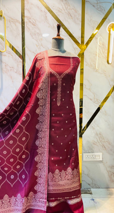 Premium kani Wollen Party Suits (100% Handmade)