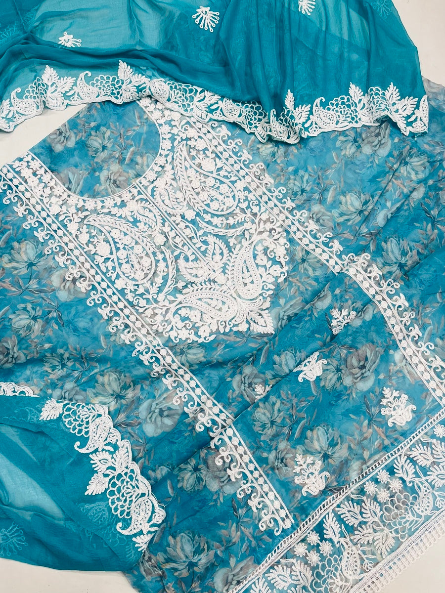 premium Organza  Suit