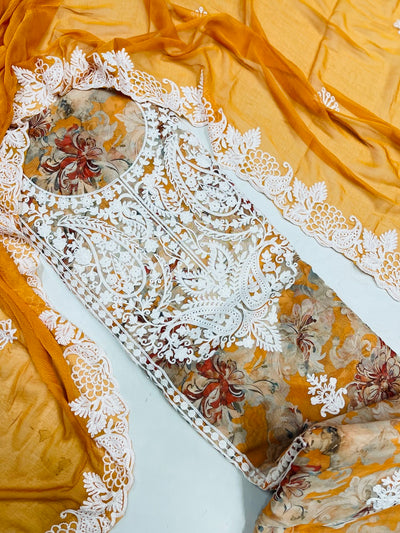 premium Organza  Suit