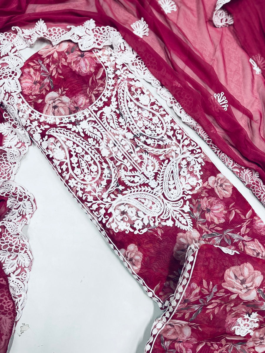 premium Organza  Suit